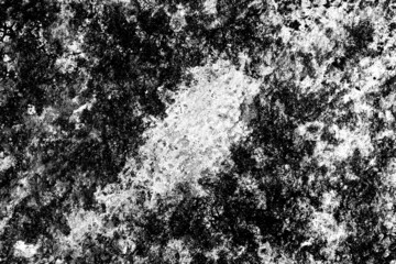 Rough black grunge texture on the gray cement floor