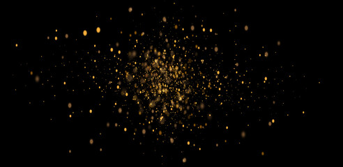 Glow effect. Vector illustration. Christmas dust. Falling snow. Praznik.	