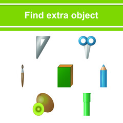 Game for kids. Find extra object. - 472486501
