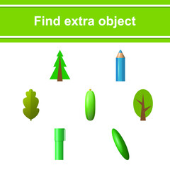 Game for kids. Find extra object. - 472486502