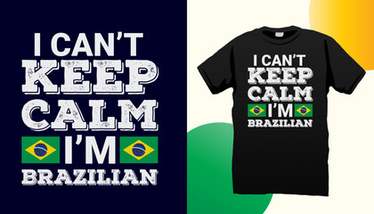 Brazilian t shirt design vector