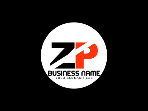 Letter ZP Logo Image, Alphabet letters logo zp letter logo template for your brand