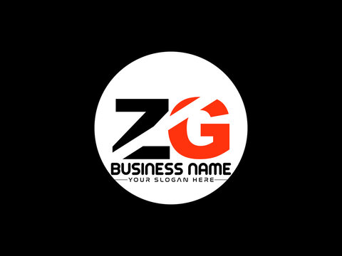 Letter ZG Logo Image, Alphabet letters logo zg letter logo template for your brand