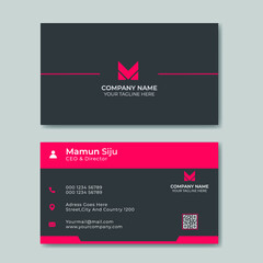 Modern clean business card or corporate visiting card design template