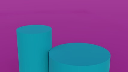 Cylindrical tubes for presentation of colorful backgrounds ideal for products, services and artistic concepts