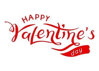 Vector sticker - happy valentines day
