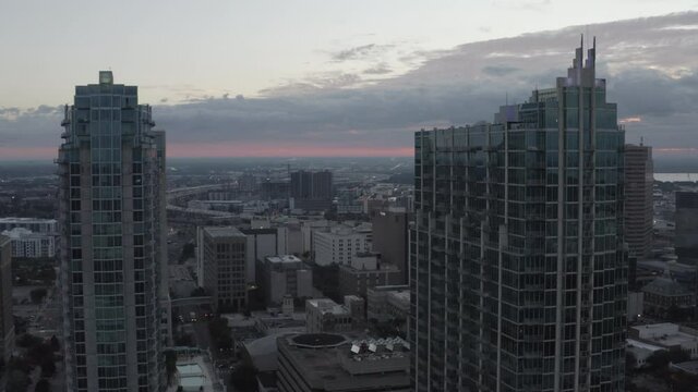 Tampa - Downtown - Cloudy Sunrise, Close