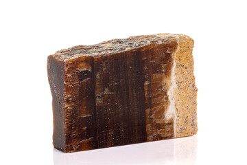 Macro stone mineral onyx marble on white background