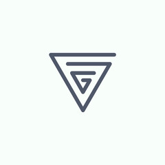 GG monogram template.