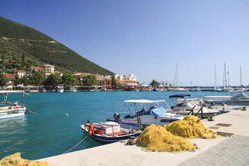 Fototapeta na wymiar Port of Vasiliki on the island of Lefkada