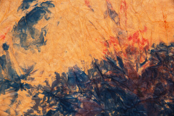 Bright multicolored crumpled paper decorative background texture