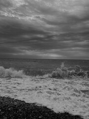 storm over the sea