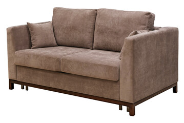 Sofa isolated on white background. Including clipping path