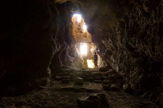 Grottes de Jaubernie, Ard&egrave;che, France