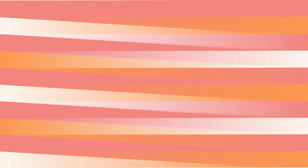 Vector abstract coral and orange background made of lines running horizontally and diagonal. Summer, happy, cheerful, bright. Copy space.