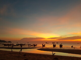 Beautiful sunset on Koh Tao