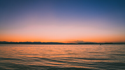 sunset over the sea