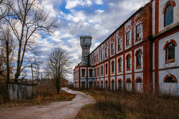 Old abandoned Novotavolzhansky sugar factory in Belgorod region