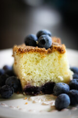 Cake with blueberries