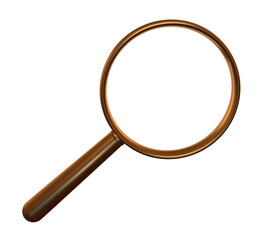 magnifying glass lens 3d icon