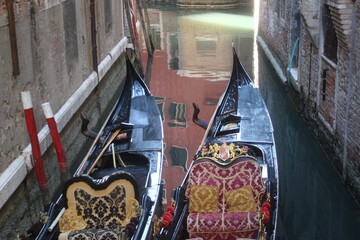 gondola in a canal of Venice