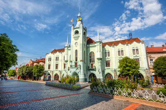 Town Hall in Mukachevo city, west Ukraine