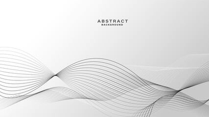 White Abstract background with flowing lines wave.vector illustration.	

