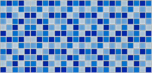 mosaico de colores azules