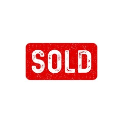Sold Out Stamp Badge Emblem Logo for Online Store logo design