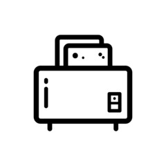 toaster outline icon