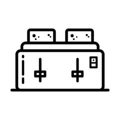 toaster outline icon