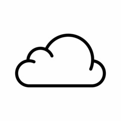 cloud line art vector icon