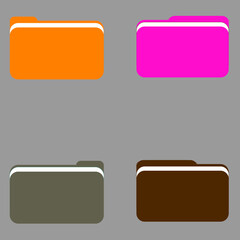 Set of Folders vector 