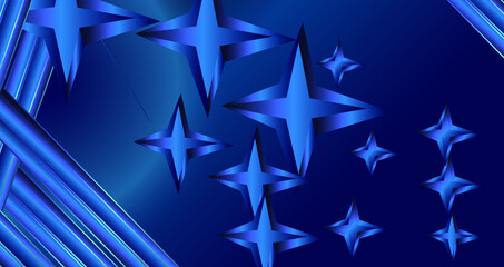 Blue star background