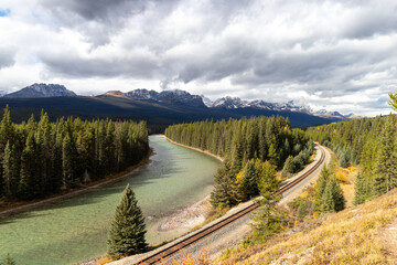 Bow River in Banff National Park, Alberta, Canada