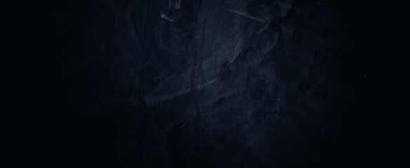 Scary dark blue walls, slightly light dark concrete cement texture for background