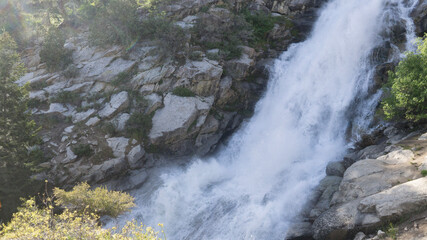 waterfall in the mountains