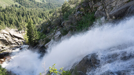 waterfall in the mountains
