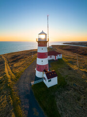 Golden hour light at the lighthouse 