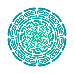 maze game, tribal mandala, Traditional ornament design, maze mandala ornament, twisting maze design