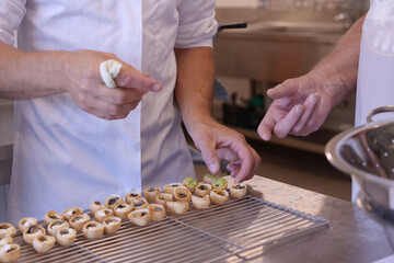 escargot en préparation