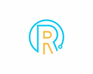 R Letter in the circle circuit tech