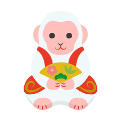 干支の申のイラスト