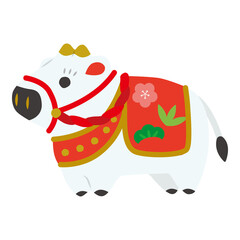 干支の丑のイラスト