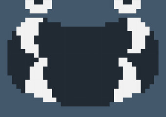 Fototapeta premium monster mouth background, to put your text inside its mouth pixel theme