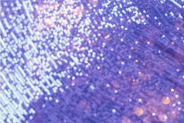 Naklejka na ściany i meble Abstract luxury neon purple very peri background with sequins sequins. Template for modern creative holiday design, new year, party, valentines day