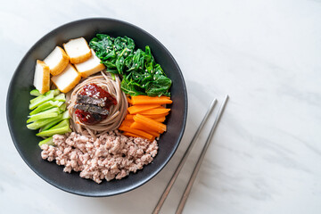 Korean spicy cold noodles