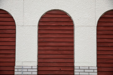 白壁と扉　building