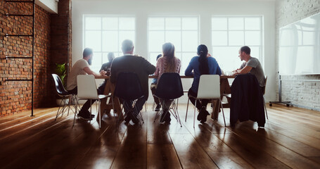 Fototapeta na wymiar Meeting Table Networking Sharing Concept