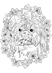 Lhasa apso Puppies, Dog Lovers Clipart, Customizable, Large Size, Sublimation Design, 